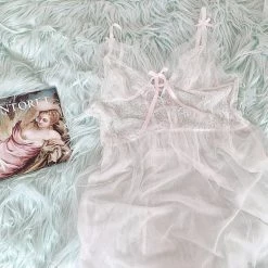 Japanese Lingeire New Arrivals [Back To Stock] Moonlight Lace Lingerie Dress