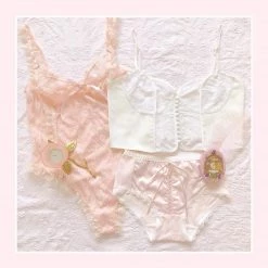 Japanese Lingeire BabyDoll Ribbon Satin Pantie New Arrivals