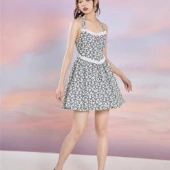Mummy Cat Daisy Days Gingham Mini Dress