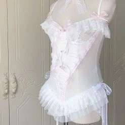 [Handmade Lingeries] Dream In Swan Feather Body Lingerie New Arrivals