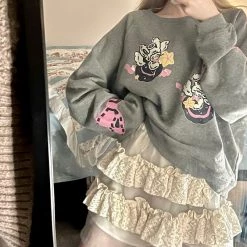 [Arilf] Lace Creamy Skirt New Arrivals