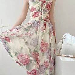 Vintage Inspired Flower Fairy Floral Dress