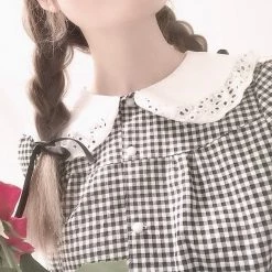 New Arrivals [Pre-order By Peiliee Studio] Gingham Babydoll Shirt