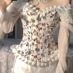 MANXI VINTAGE Rose Girl Floral Corset MANXI