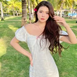 Boss JIA Delos' Dream Cotton Mini Dress Summer 2022