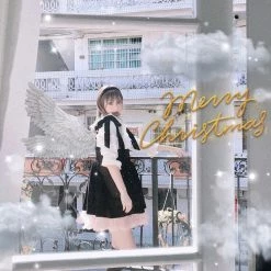 Meow The Girl With Angel Aroma Velvet Dress New Arrivals