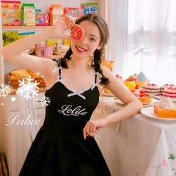 Peiliee 2 Years Anniversary The Dreamy Velvet Dress And Cotton Dress Set New Arrivals