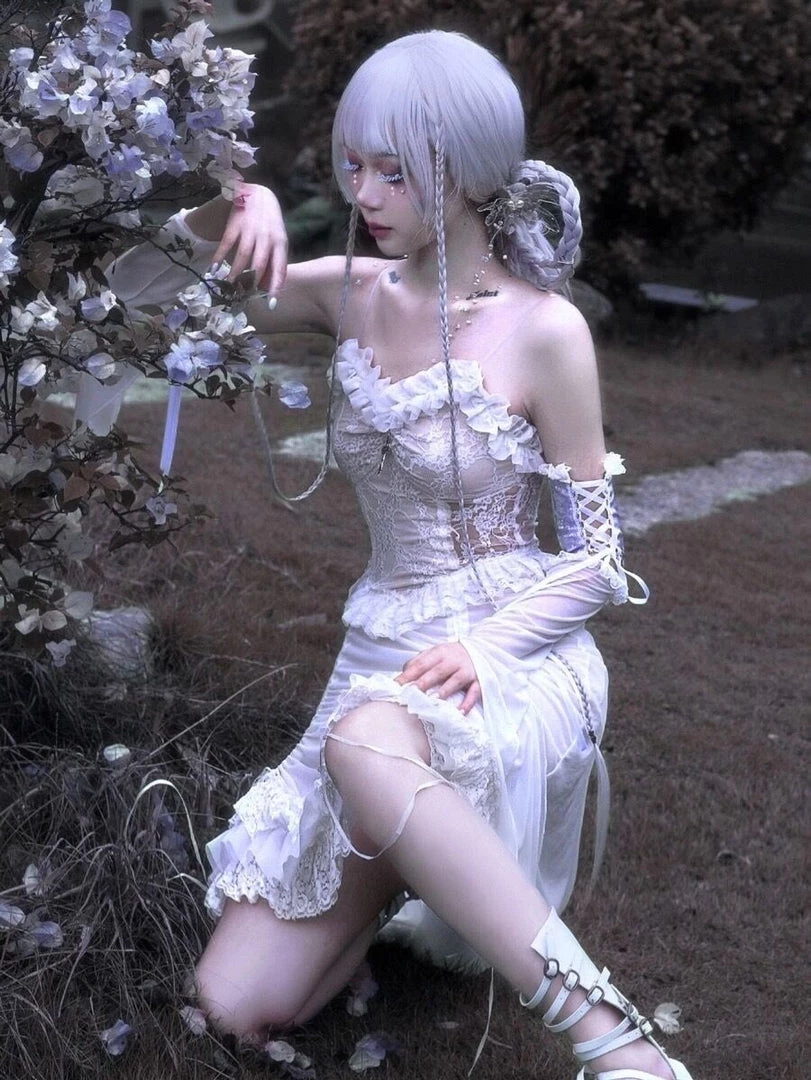 Blood Supply New Arrivals Angelic Dream Velvet Lace Dress 6 Blood Supply New Arrivals Angelic Dream Velvet Lace Dress