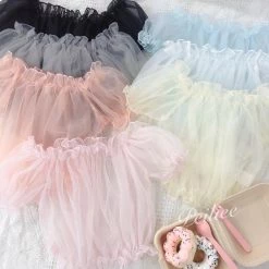 Peiliee Shop New Arrivals [Basic] Angel Shell Multi-Match Crop Top