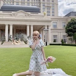 Peiliee Shop X Chic Memories [Exclusive To PeilieeShop ] Oil Painting Girls Dress