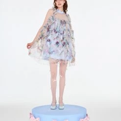 New Arrivals [Unosa] The Blossom Garden A-line Mini Dress