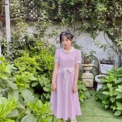 [Premium Selected] Arrived In Dream Land Gingham Dress (designer Rose Candy)