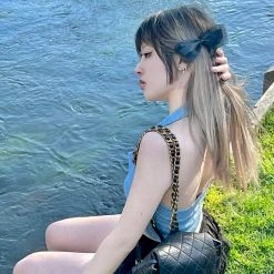 [Arilf] Moon River Knitwear Top Summer 2022