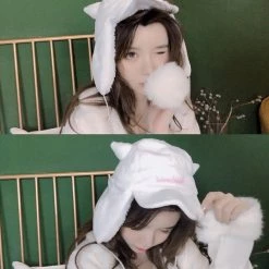 Peiliee Shop Devil Doll Baseball Cap Faux Fur New Arrivals