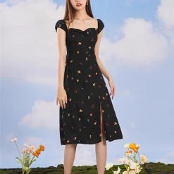 Fruity Fruity Floral Midi Dress (Brand Mummy Cat)