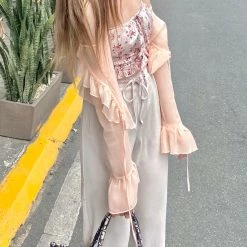 Arilf Y2K Floral Mini Dress Set