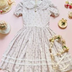 Le Flacon Summer 2022 Leflacon [Pre-order] 'Mlle. Lilac' Dreamy Cotton One-piece