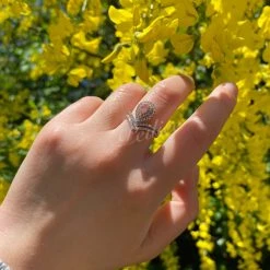 Peiliee Shop Soft Pink Dreams Crystal Ring New Arrivals