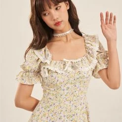 Summer Girls Floral Mini Dress (Brand Mummy Cat) 7 Summer Girls Floral Mini Dress (Brand Mummy Cat)