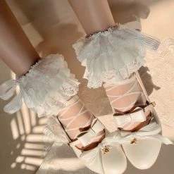 Peiliee Shop Ballerina Dream Handmade Lace Socks New Arrivals