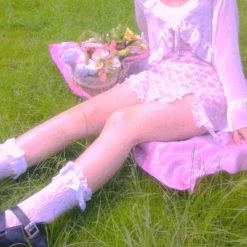 [Premium Selected] Love Diary Cherry Gingham Mini Dress [Designer Arilf] New Arrivals