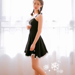 Peiliee 2 Years Anniversary The Dreamy Velvet Dress And Cotton Dress Set New Arrivals