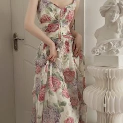 Vintage Inspired Flower Fairy Floral Dress