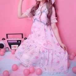 New Arrivals [12 Studio] Loli Pop Pastel Transparent Shirt