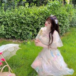 Summer Joy [Peiliee X Summer] Song Of The Angels Off-shoulder Dress (Designer SJ) New Arrivals