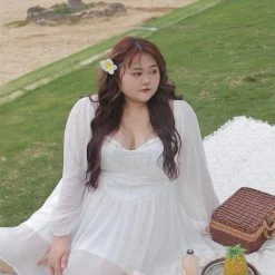 DAJUN [Curve Beauty] Spring Garden Fairy Chiffon Dress Summer 2022