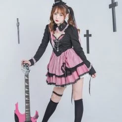 [Evil Tooth] Poker Spades Girl Short Cardigan Coat