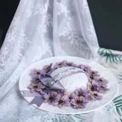 Peiliee Shop [Only 1 Made] 80s Medicago Sativa Cottage Core Dream Tea Party Straw Hat