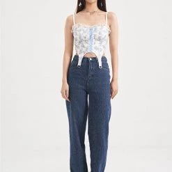 Floral Sea Corset Top (Brand Mummy Cat)