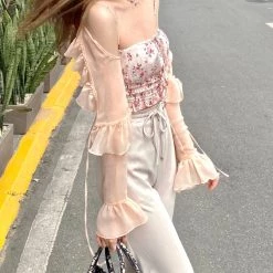 Arilf Y2K Floral Mini Dress Set