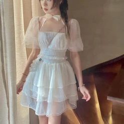 Arilf New Arrivals Minty Cloud Mini Dress Set