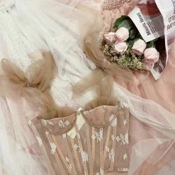 La Mia Eta New Arrivals [Couture] The Beige Rose Corset