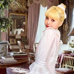 Sweet Piknis [Premium Selected] My Golden Days Vintage Antique Edwardian Soft Pink Dress Set