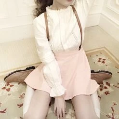 Peiliee Shop Girls’ Feelings Are Always Poetic Cotton Shirt Summer 2022