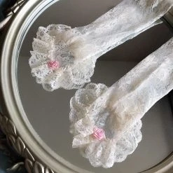 Peiliee Shop Rosy Moonlight Lace Arm Sleeve New Arrivals