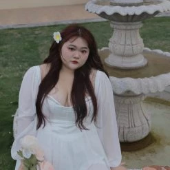 DAJUN [Curve Beauty] Spring Garden Fairy Chiffon Dress Summer 2022