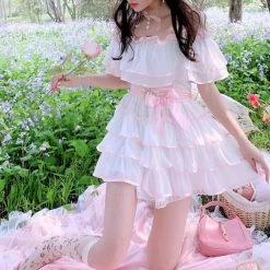 Summer Joy New Arrivals [Premium Selected] Flower Dance Floral Chiffon Dress (Designer SJ)