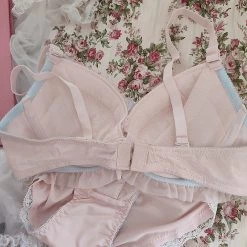 Japanese Lingerie Angel Like Ribbon Bra Set With Plus Sizes New Arrivals