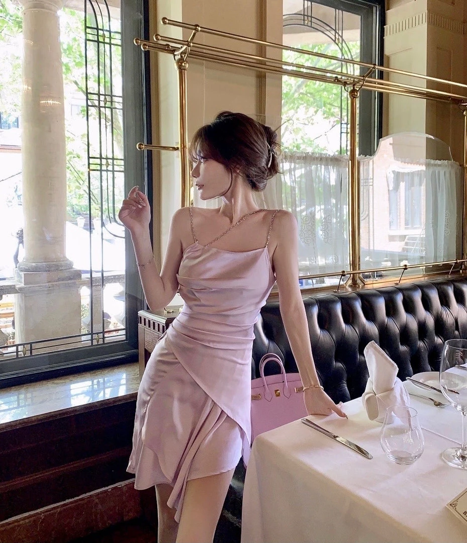 Chic Memories New Arrivals Lilac Aroma Satin Mini Dress 3 Chic Memories New Arrivals Lilac Aroma Satin Mini Dress