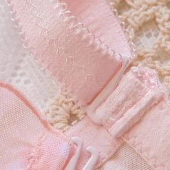 Miss KIKI (Curve Size Included) Peach Bae Soft Pink Dots Bra Set [Premium Selected Japanese Brand] New Arrivals