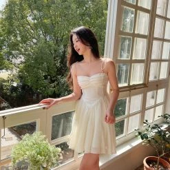 Mummy Cat [Sweden Warehouse] Silky Moonlight Mini Dress