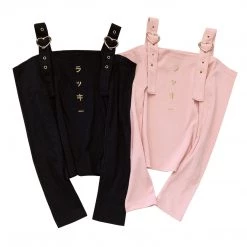 RIBERRY New Arrivals [Basic] Black Pink Y2k Girls Top
