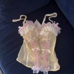 Peiliee Shop New Arrivals [Only 1] Dream Ballerina Handmade Corset