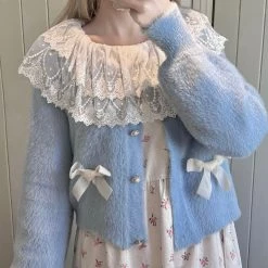 New Arrivals [Arilf] Baby Blue Doll Cardigan