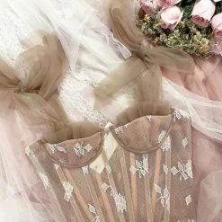 La Mia Eta New Arrivals [Couture] The Beige Rose Corset