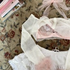 Japanese Lingeire [Basic] Flower Fairy Bralette Set New Arrivals
